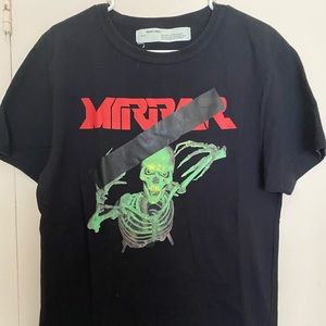 Off-White Black/Green/Red Skeleton Mirror Logo